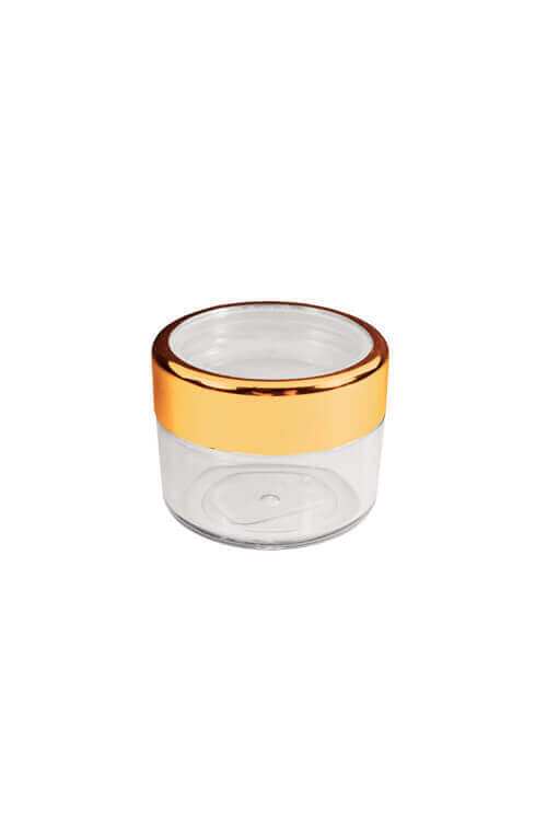 Jar with Gold Rim - 1pc.