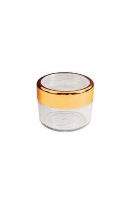 Jar with Gold Rim - Pack of 10