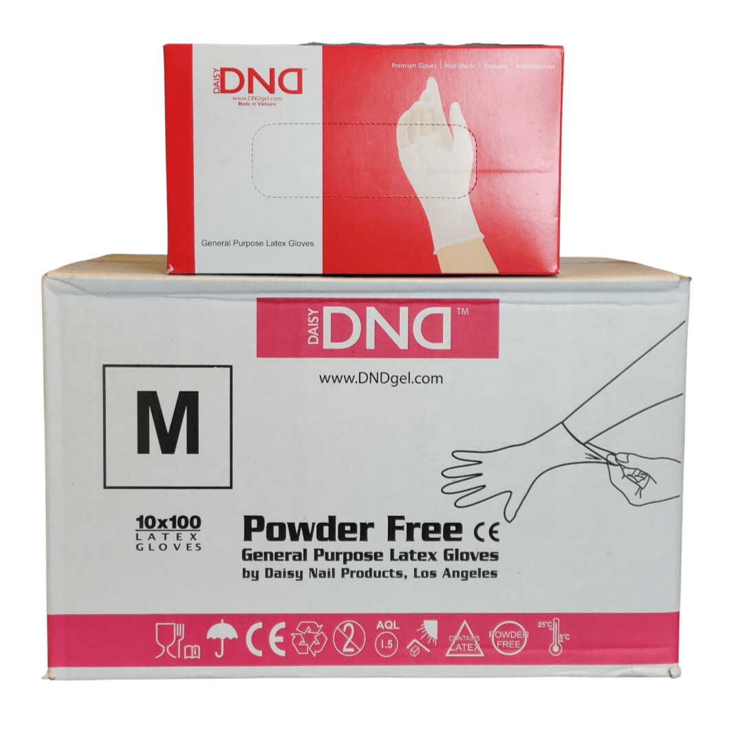 DND Powder - Free Gloves CASE of 10 boxes - MEDIUM