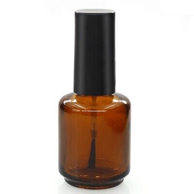 Brown Empty Cosmetic Glass Nail Polish Bottle