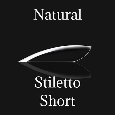 Individual Tips - Natural Stiletto Short