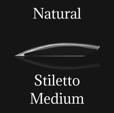 Individual Tips - Natural Stiletto Medium