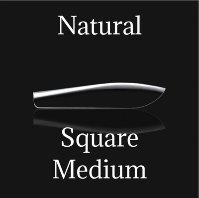 Individual Tips - Natural Square Medium