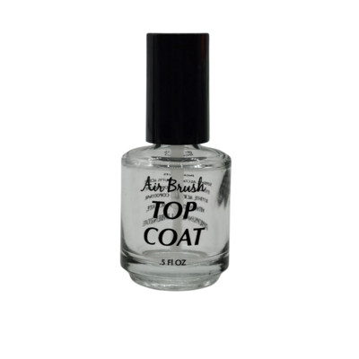 Top Coat Empty Cosmetic Glass Nail Bottle