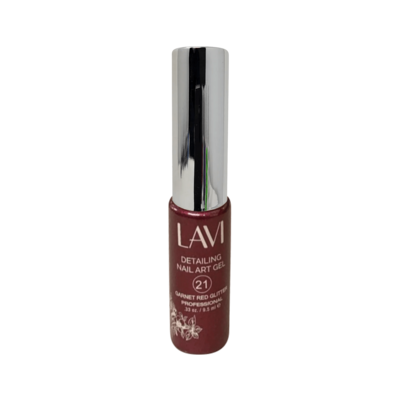 LAVI - Detailing Nail Art Gel - Garnet Red Glitter