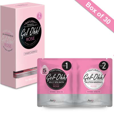 Avry GEL-OHH! Natural Jelly 2 Step - Rose Water (Box of 30)