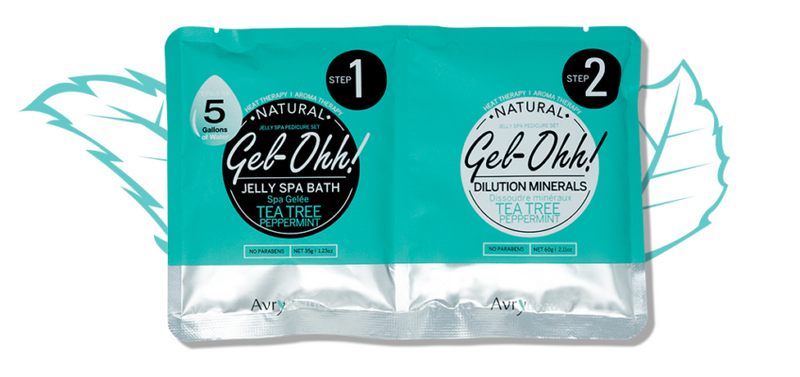 Avry GEL-OHH! Natural Jelly 2 Step - Tea Tree & Peppermint