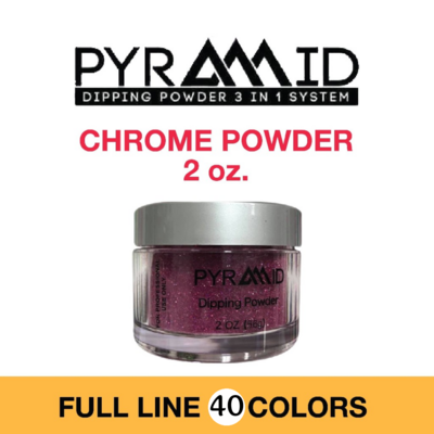 PYRAMID Dip Sugar/Chrome Powder - Full Collection 40 Colors - FREE COLOR CHART