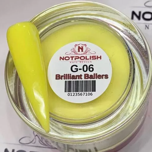 NOTPOLISH 2 in 1 - G06 Brilliant Ballers - Heavenly Glow Powder