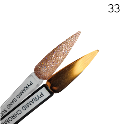 Pyramid Dipping Powder, Chrome Collection #33