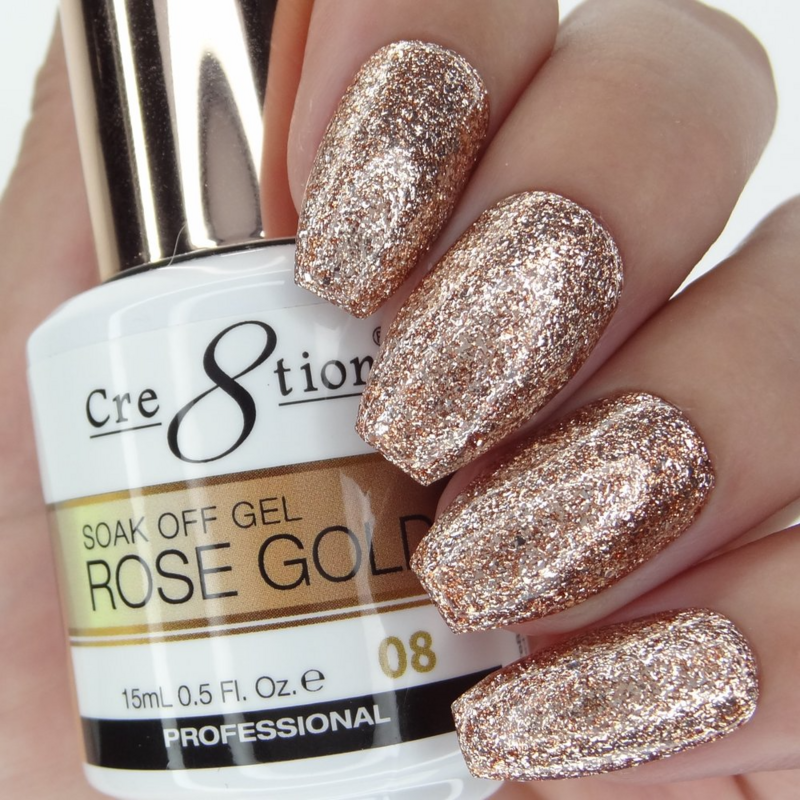 08 Rose Gold - Cre8tion Soak-off Gel