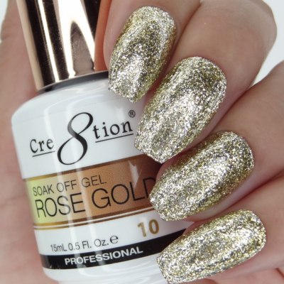 10 Rose Gold - Cre8tion Soak-off Gel