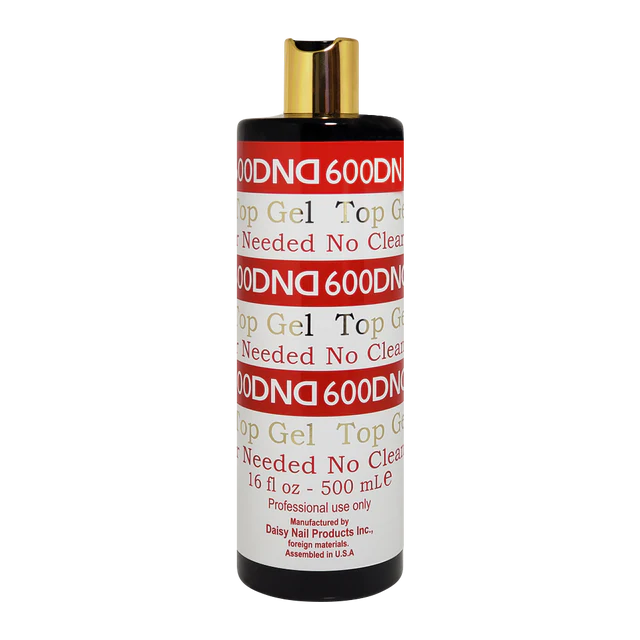 DND 600 No Cleanse Top Gel 16 oz