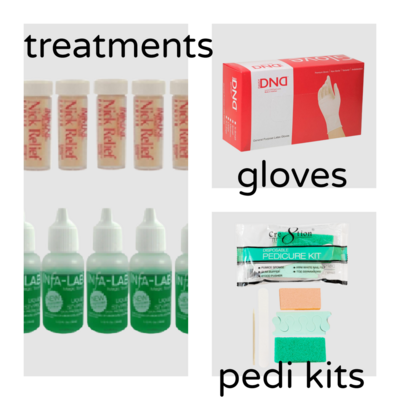 Gloves / Treatments / Pedicure Kits