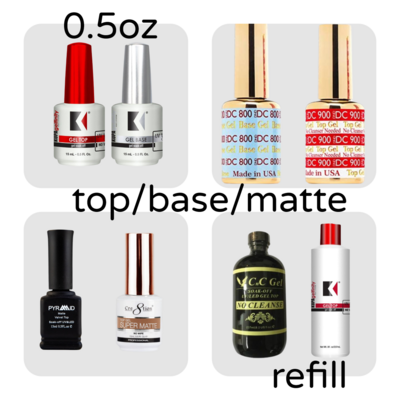 Top/Base/Matte/Refill Gel