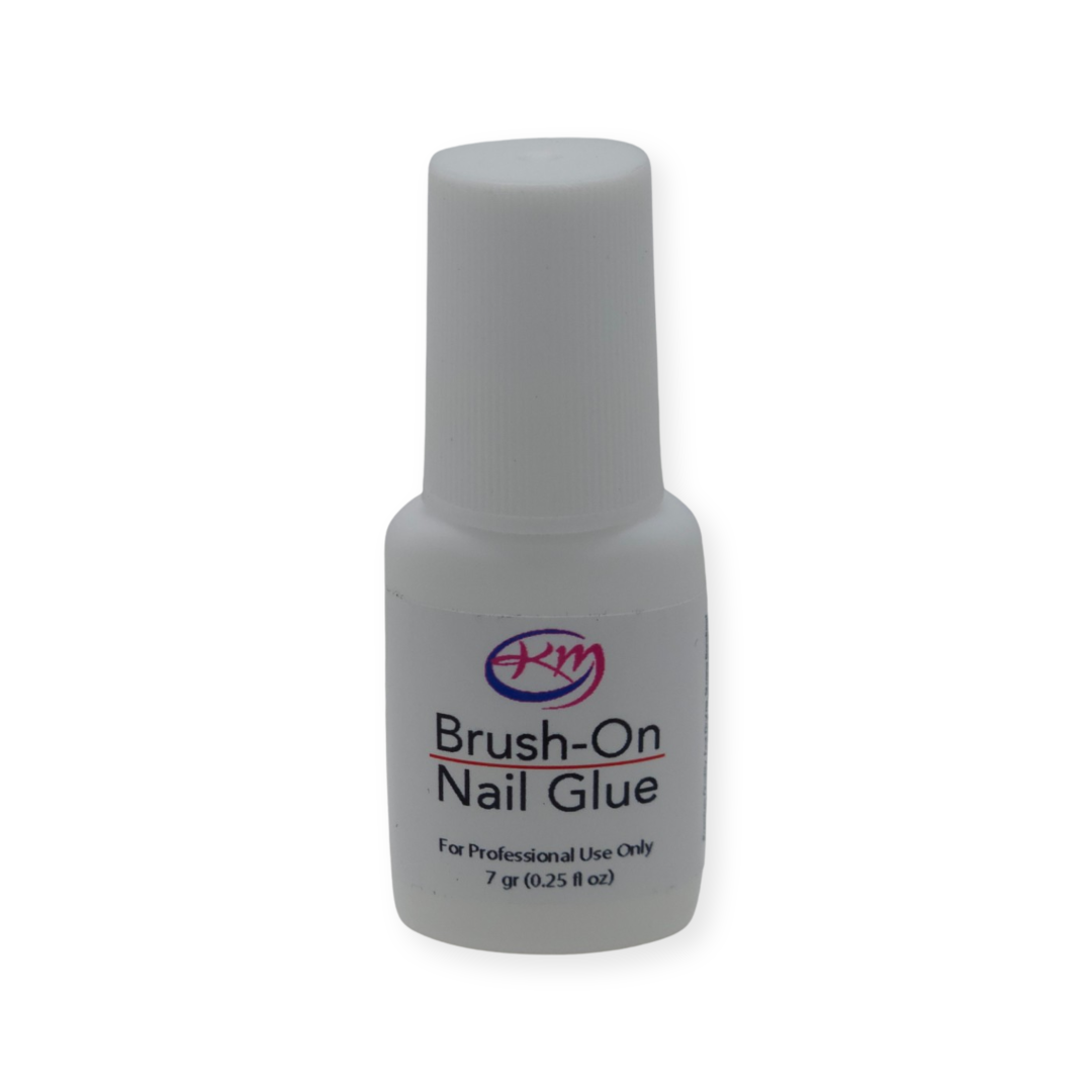 KM Brush On Nail Glue 0.25oz - 1pc