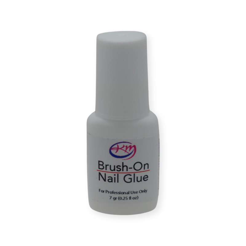 KM Brush On Nail Glue 0.25oz - 1pc