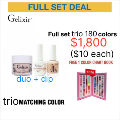 Gelixir Duo + Dip FULL Collection - 180 Colors