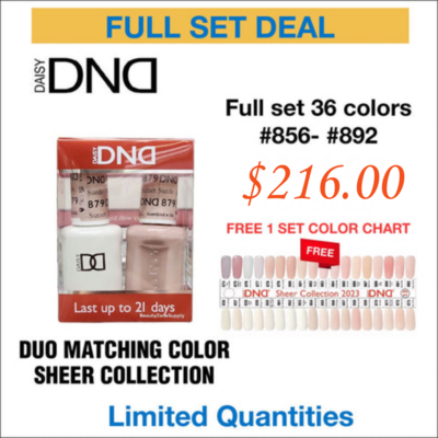 DND 2023 Sheer FULL Collection - 36 Colors