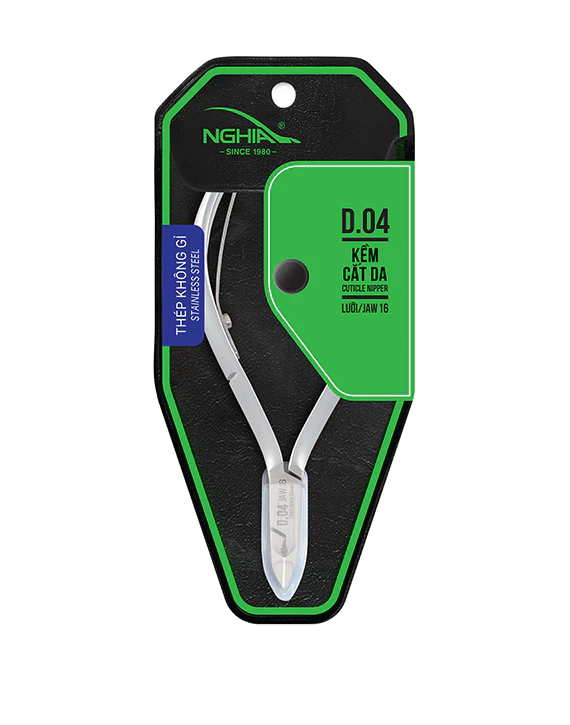 Nghia - Hard Steel Cuticle Nipper D.04 - Jaw 16