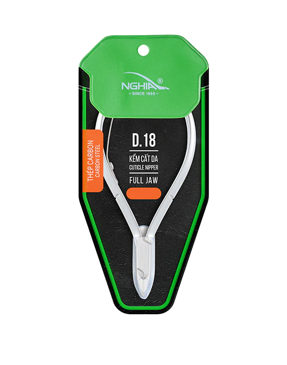 Nghia - Hard Steel Cuticle Nipper D.18 - Full Jaw