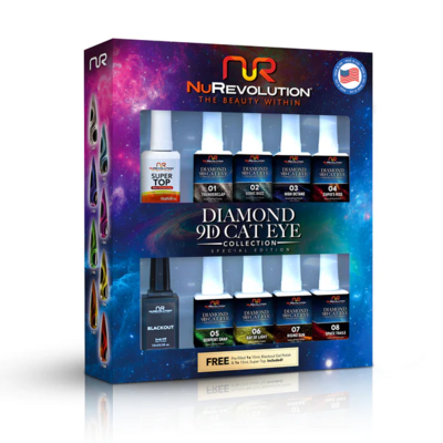 NuRevolution - Diamond 9D Cat Eye Collection - 8 Colors
