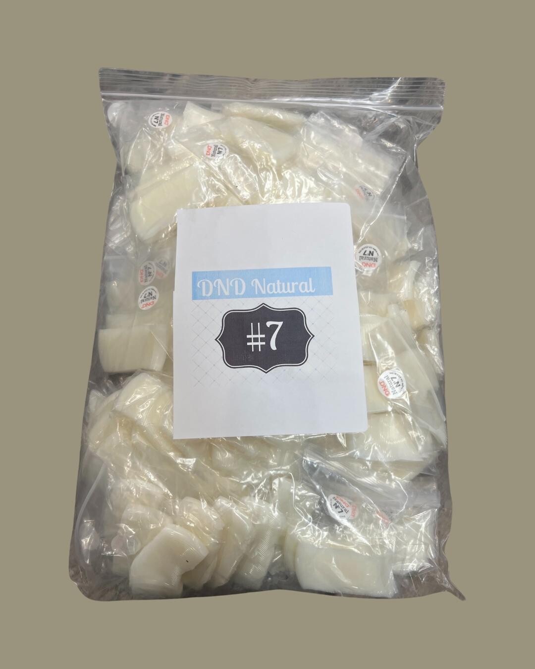 #7 - DND Natural Tip - BIG BAG 100pcs