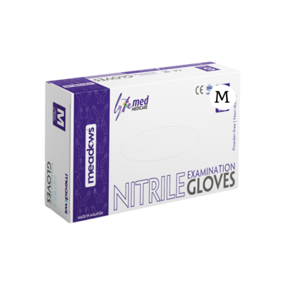 LyfeMed Nitril Gloves - Medium, 1 box