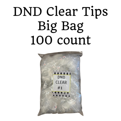 DND Clear Tips - Big Bag 100 count