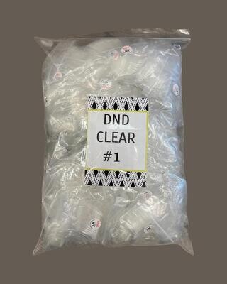 #1 - DND Clear Tip - BIG BAG 100pcs