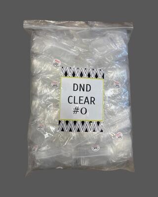 #0 - DND Clear Tip - BIG BAG 100pcs