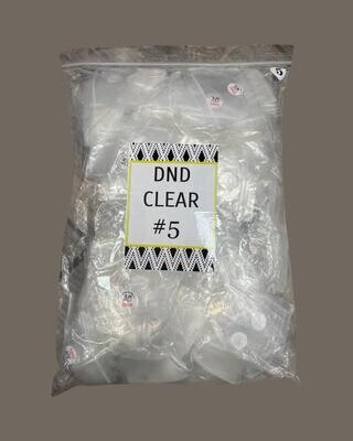#5 - DND Clear Tip - BIG BAG 100pcs