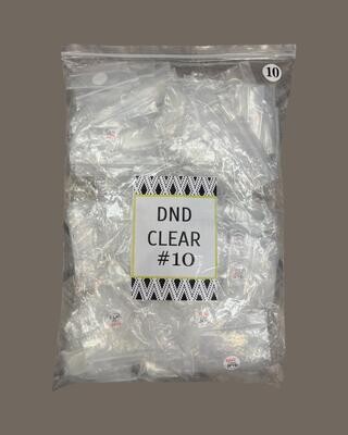 #10 - DND Clear Tip - BIG BAG 100pcs