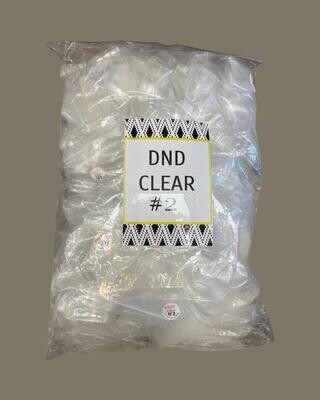 #2 - DND Clear Tip - BIG BAG 100pcs
