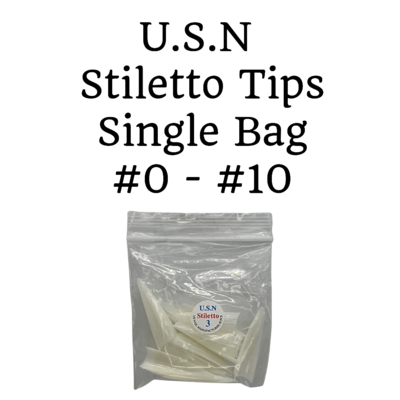 U.S.N Stiletto Nail Tips - Single Bag
