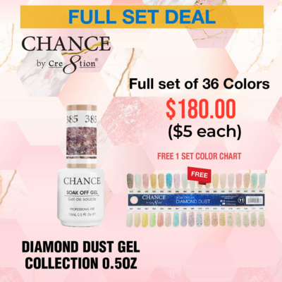Cre8tion Diamond Dust Gel - 36 Colors - FULL COLLECTION