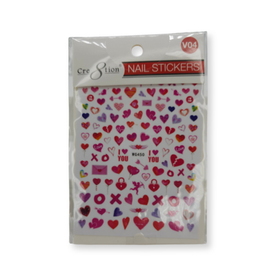 Cre8tion Nail Stickers - XOXO Hearts