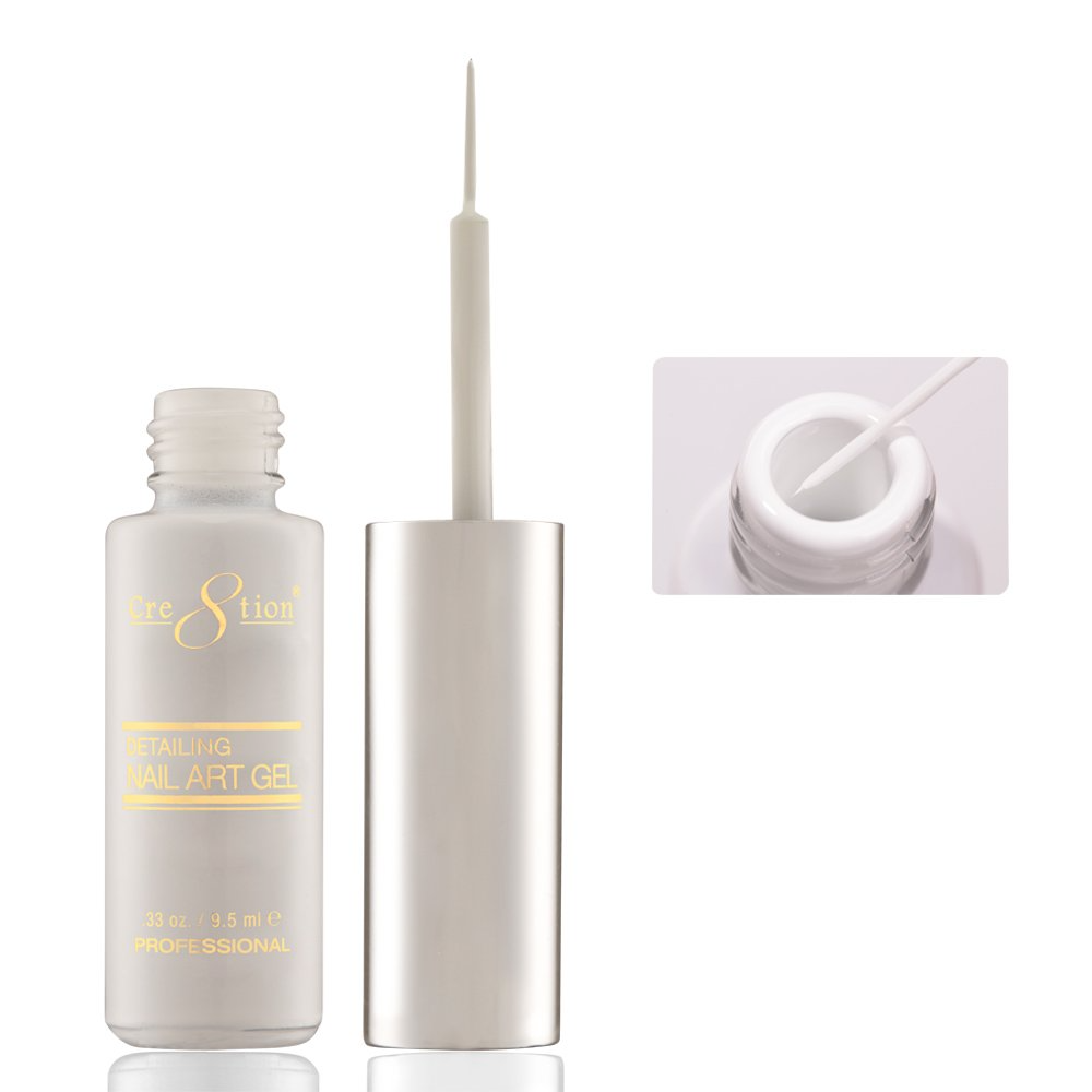 02 White - Cre8tion Nail Art Gel
