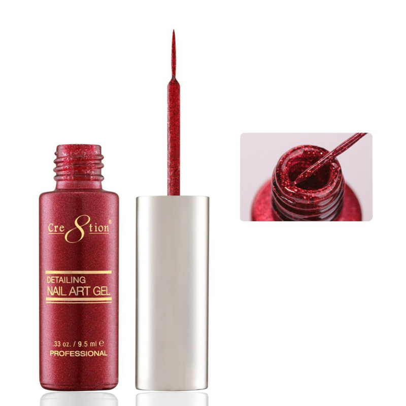 44 Garnet Red - Cre8tion Nail Art Gel