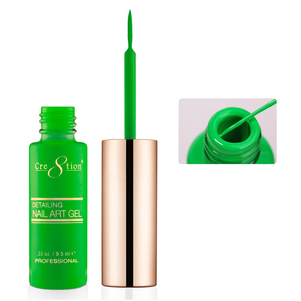 54 Neon Green - Cre8tion Nail Art Gel