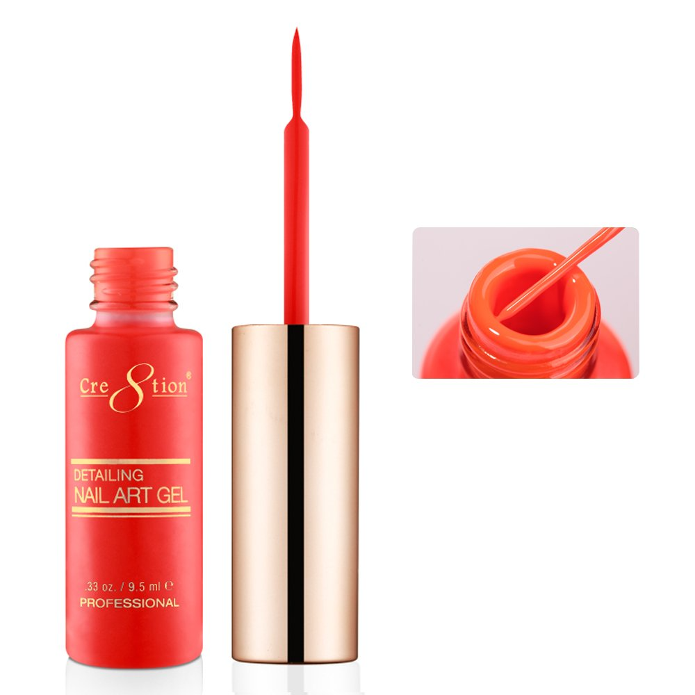 57 Coral Red - Cre8tion Nail Art Gel