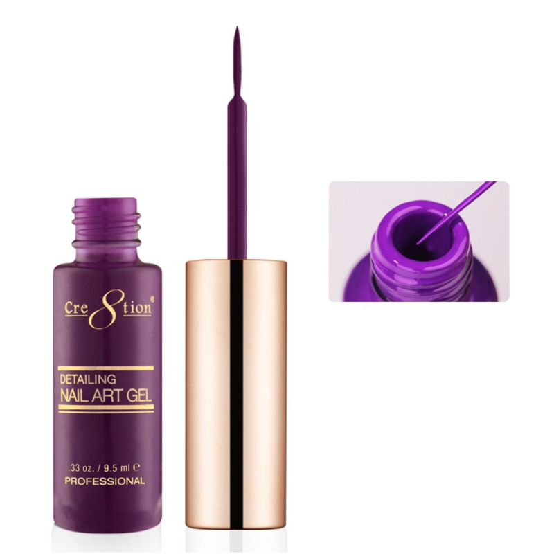 53 Dark Purple - Cre8tion Nail Art Gel