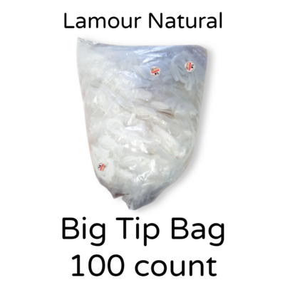 Lamour Natural Nail Tips - Big Bag 100 count