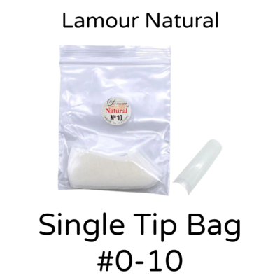 Lamour Natural Nail Tips - Single Bag