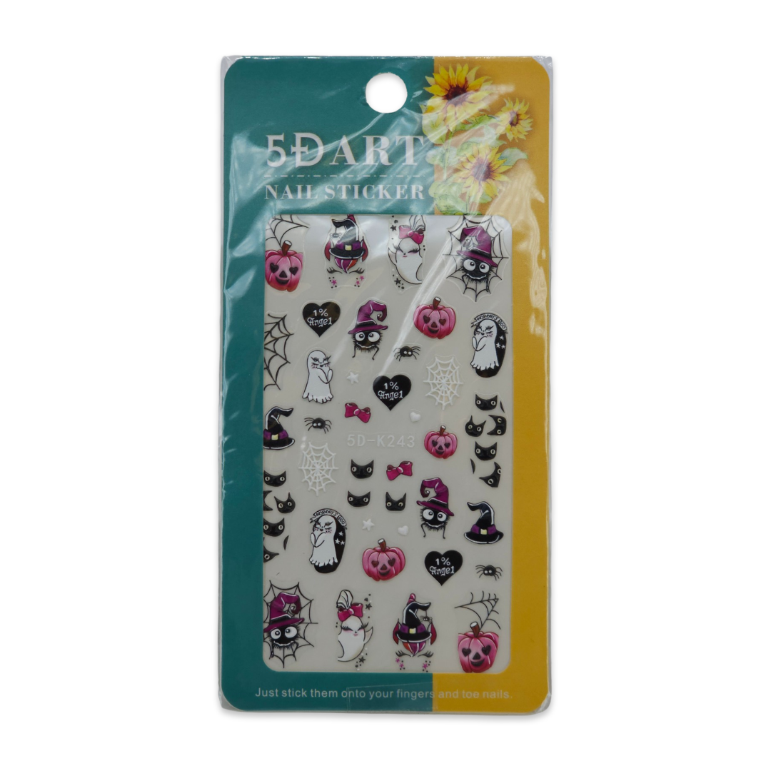 3D Halloween Nail Art Stickers