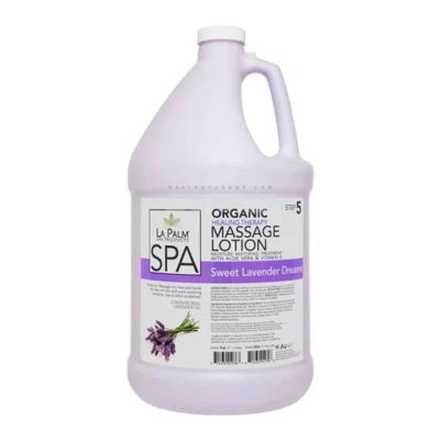 LAPALM Organic Healing Lotion - Sweet Lavender Dreams, 1 Gallon