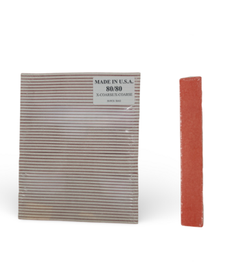 Jumbo Red / White - 80/80 grit (X-Coarse) - Pack of 50