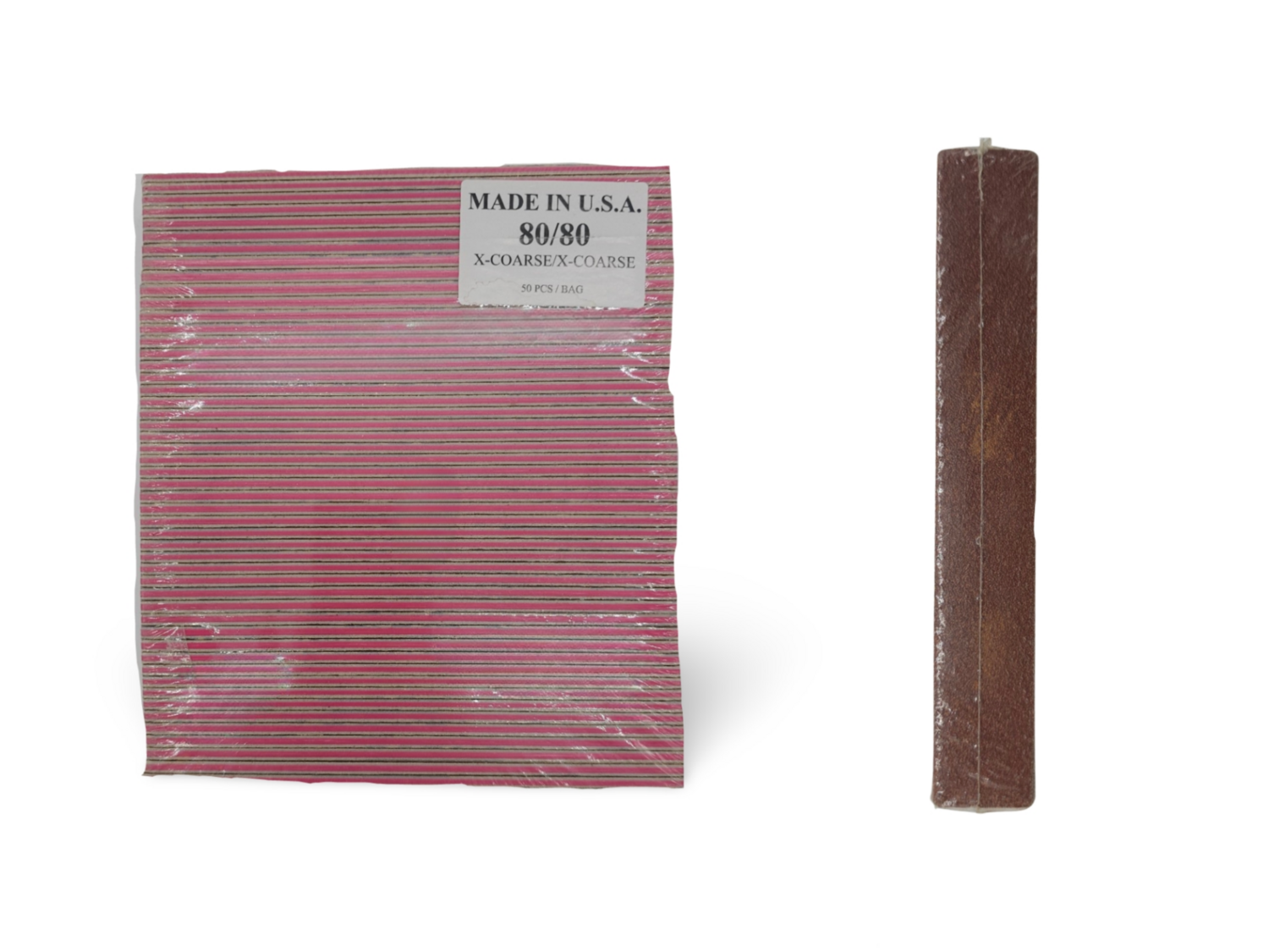 Jumbo Red / Brown - 80/80 grit (X-Coarse) - Pack of 50