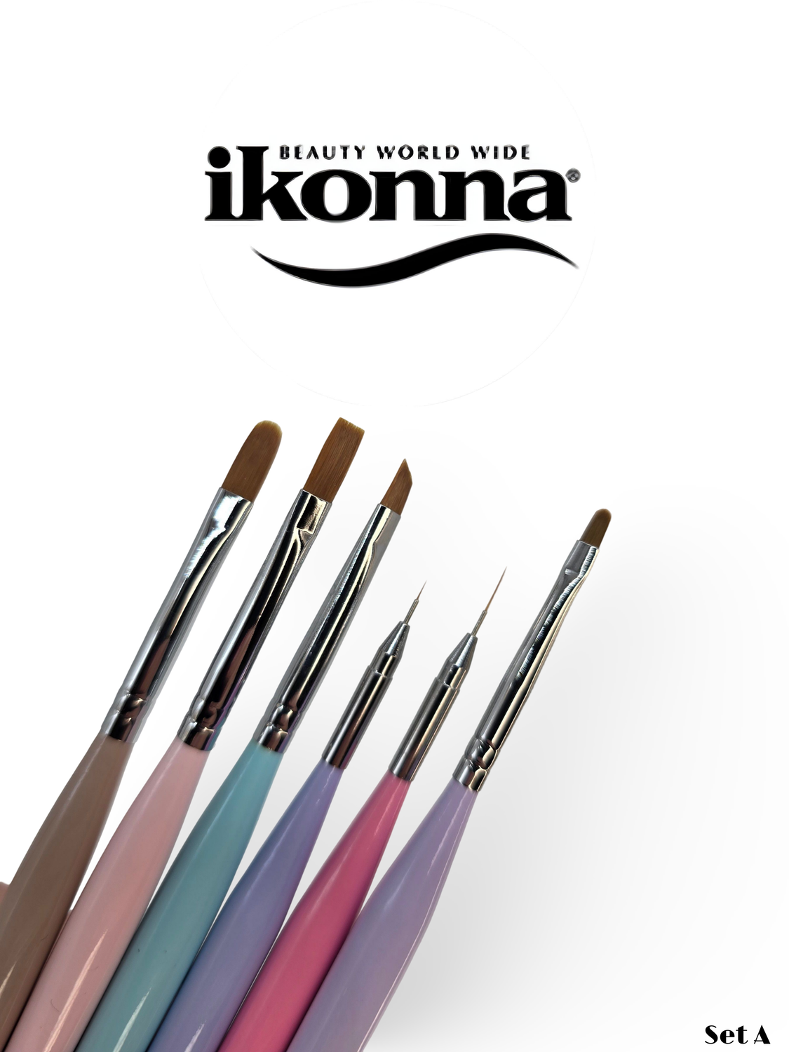 Ikonna Nail Art Brush Set C