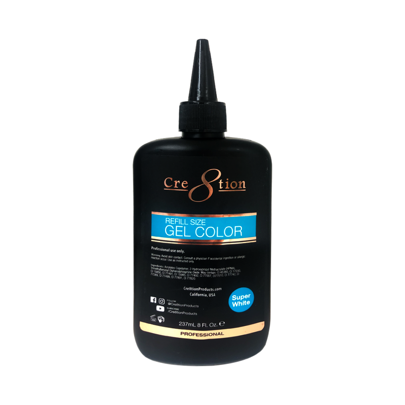 Cre8tion - Super White Gel Refill 8oz